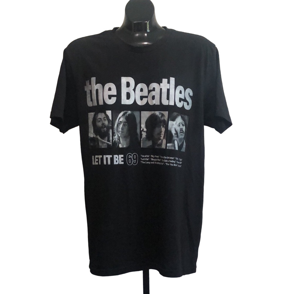 The Beatles Black T-Shirt, Let It Be